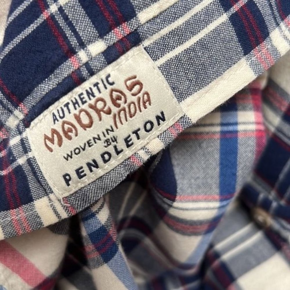 Pendleton Oceanside Plaid Button Up Collar Shirt … - image 8